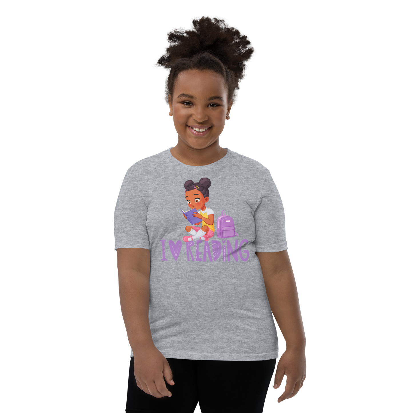 I Love Reading - Knowledge is Power Youth Tee for Girls