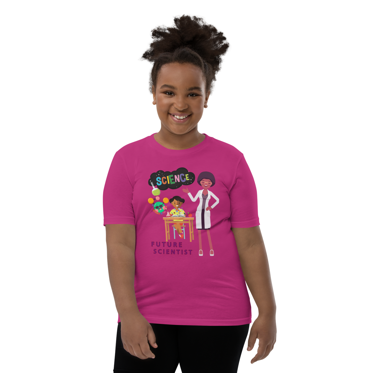 Future Scientist Youth Short Sleeve Tee for Girls
