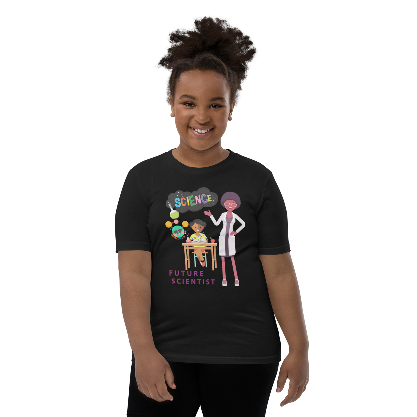 Future Scientist Youth Short Sleeve Tee for Girls