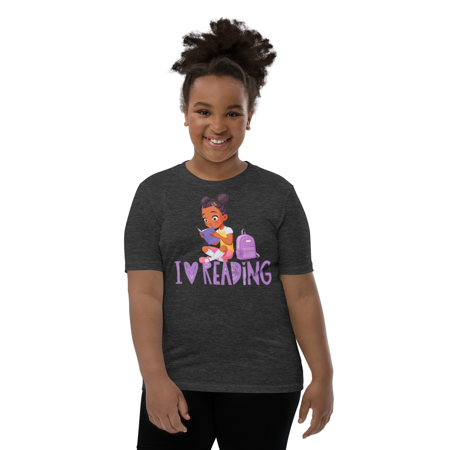 I Love Reading - Knowledge is Power Youth Tee for Girls