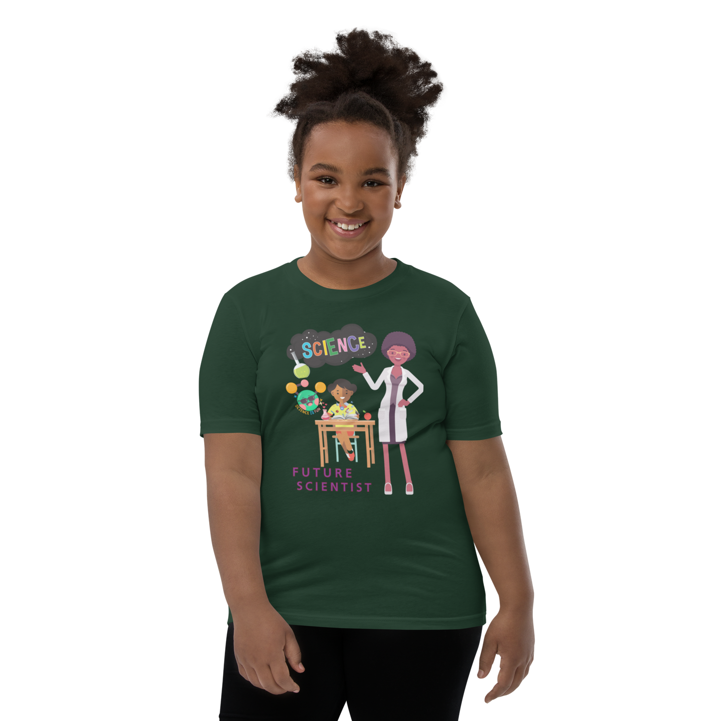 Future Scientist Youth Short Sleeve Tee for Girls