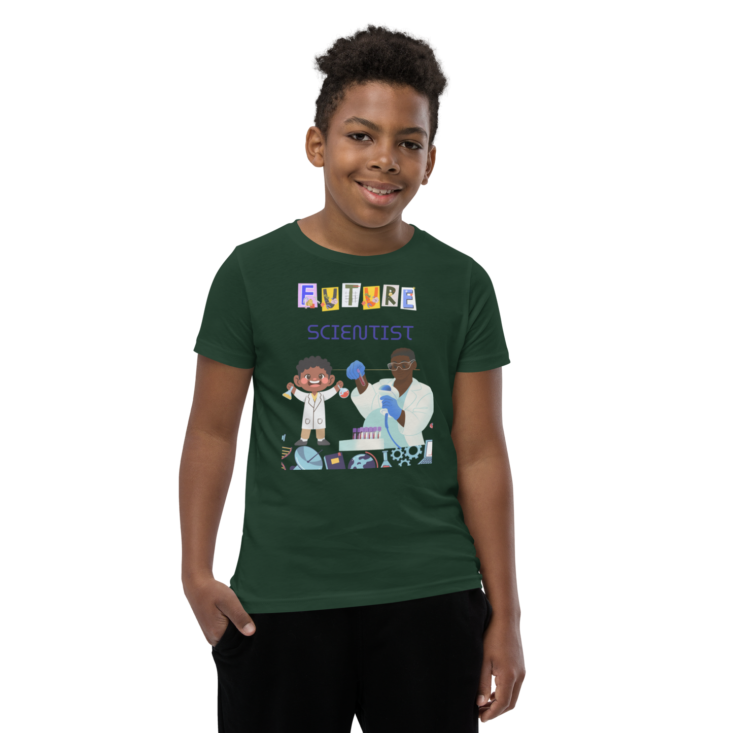 Future Scientist Youth Short Sleeve Tee for Boys