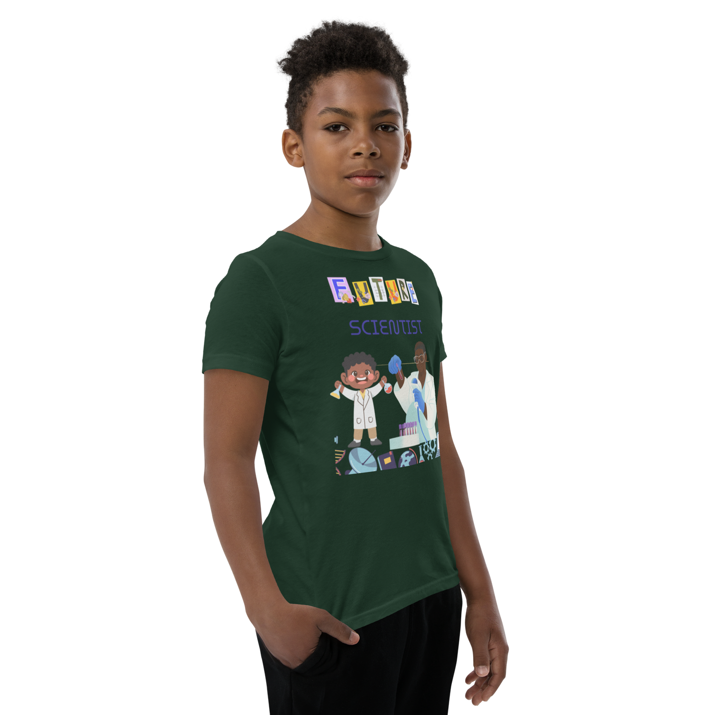 Future Scientist Youth Short Sleeve Tee for Boys