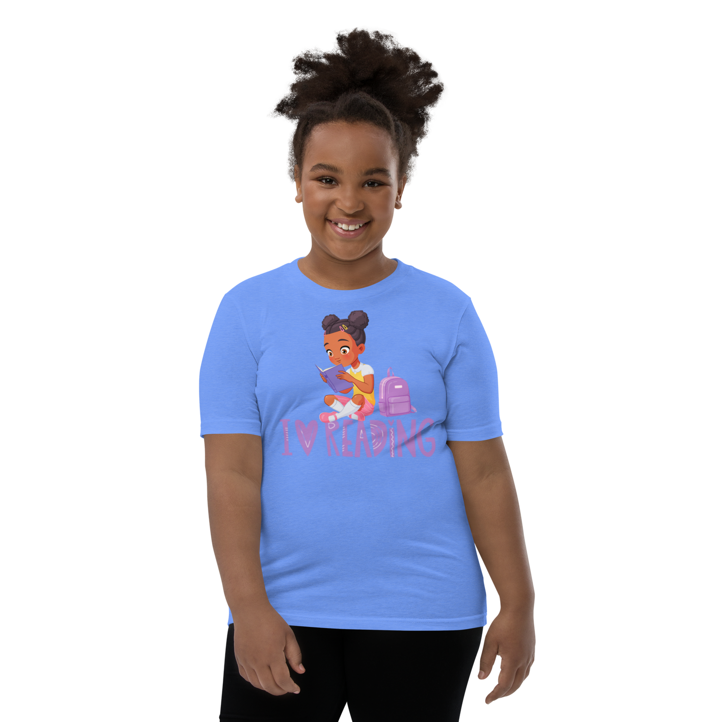 I Love Reading - Knowledge is Power Youth Tee for Girls
