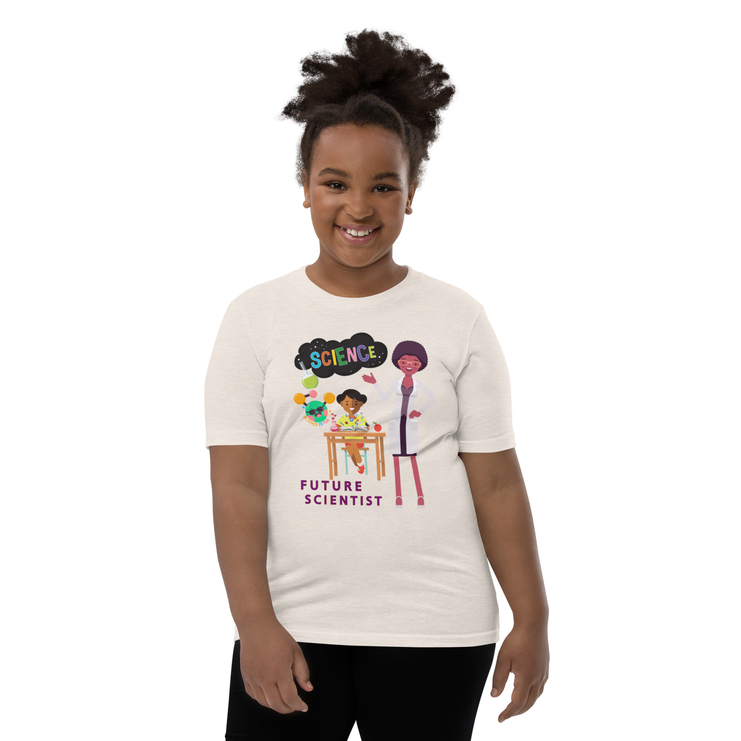 Future Scientist Youth Short Sleeve Tee for Girls