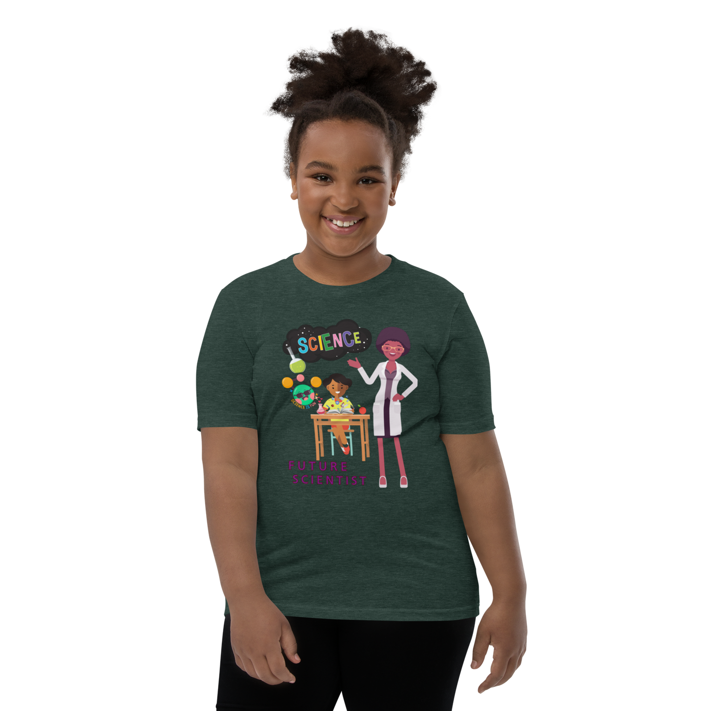 Future Scientist Youth Short Sleeve Tee for Girls