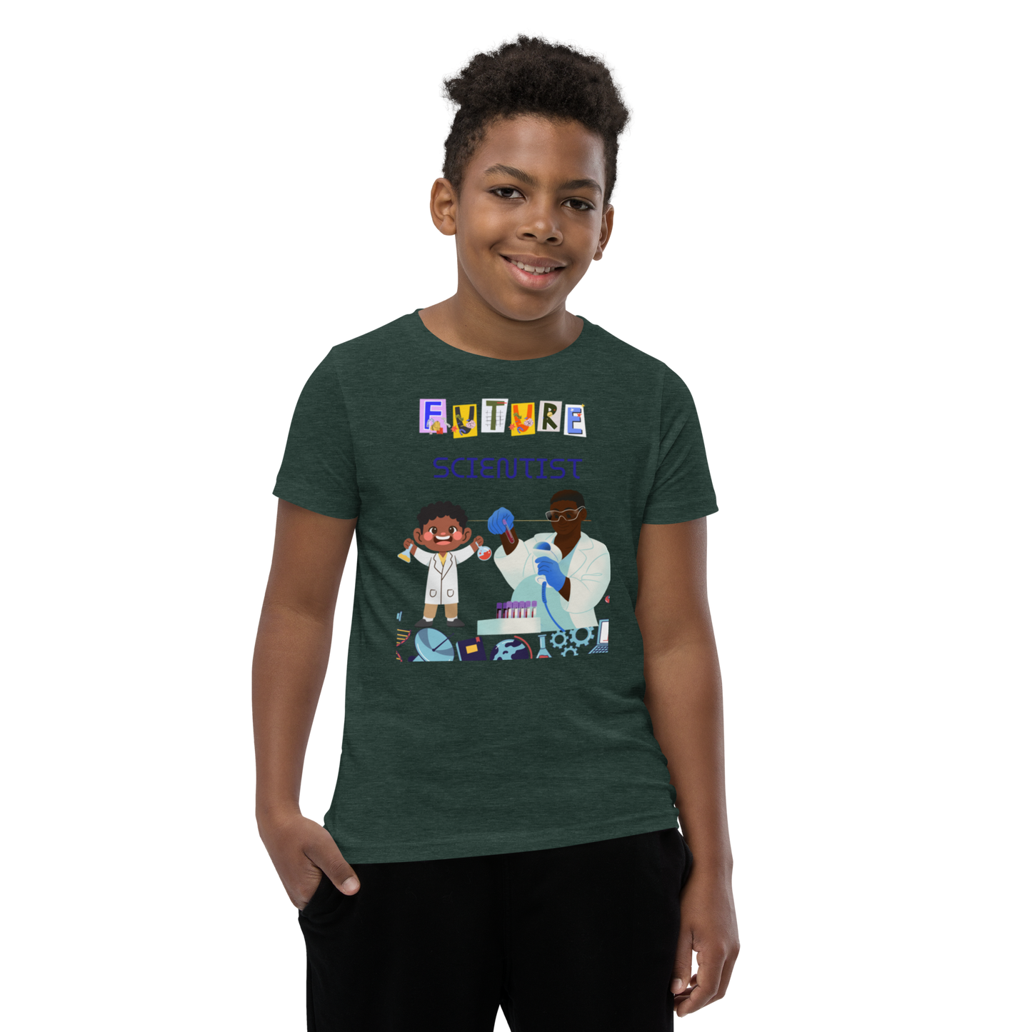 Future Scientist Youth Short Sleeve Tee for Boys