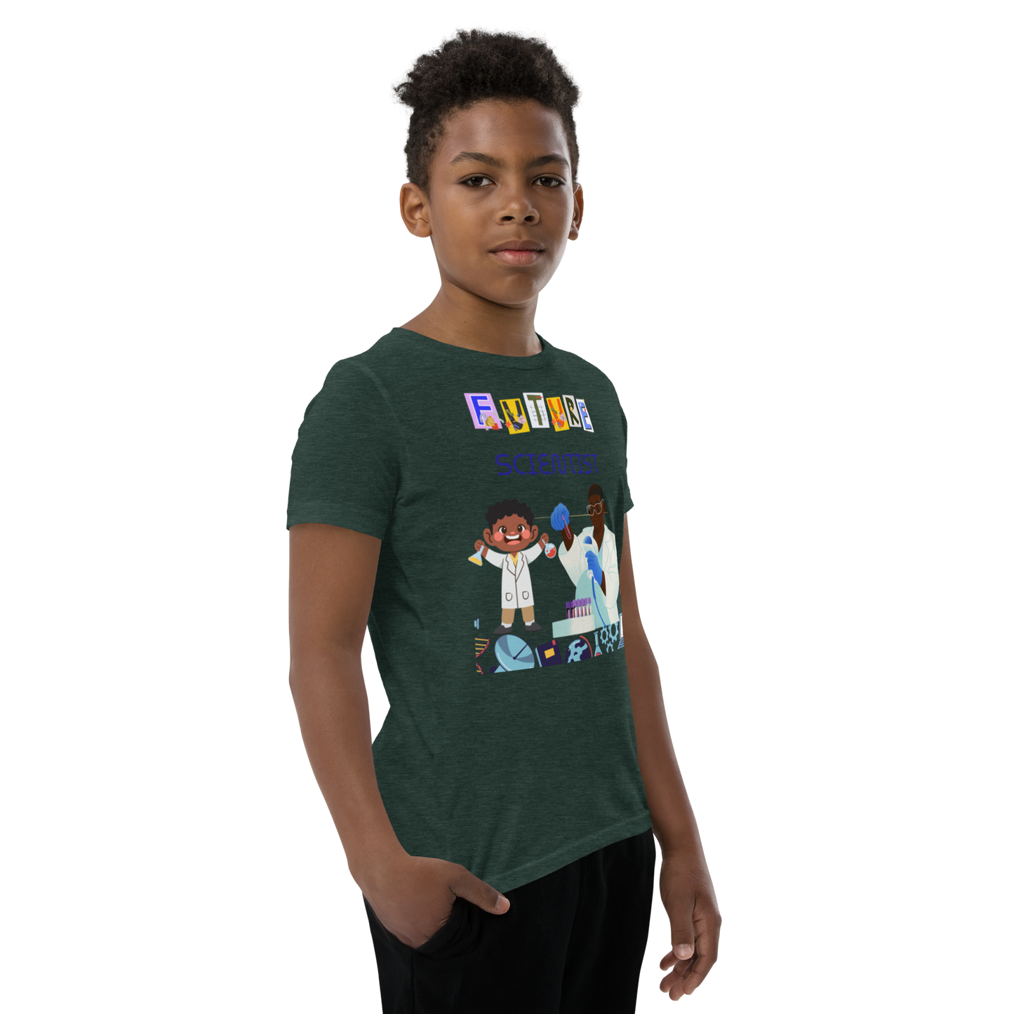 Future Scientist Youth Short Sleeve Tee for Boys