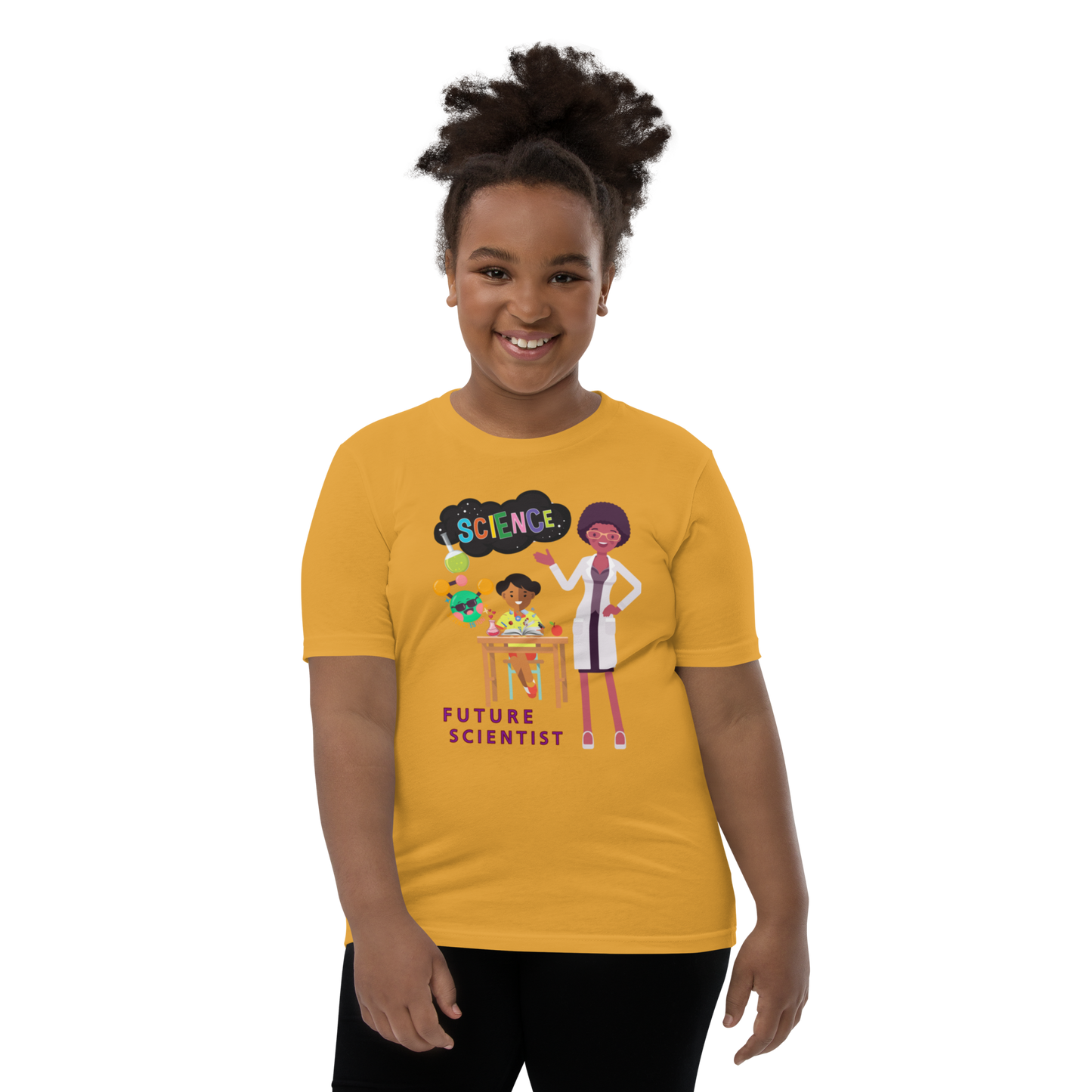 Future Scientist Youth Short Sleeve Tee for Girls
