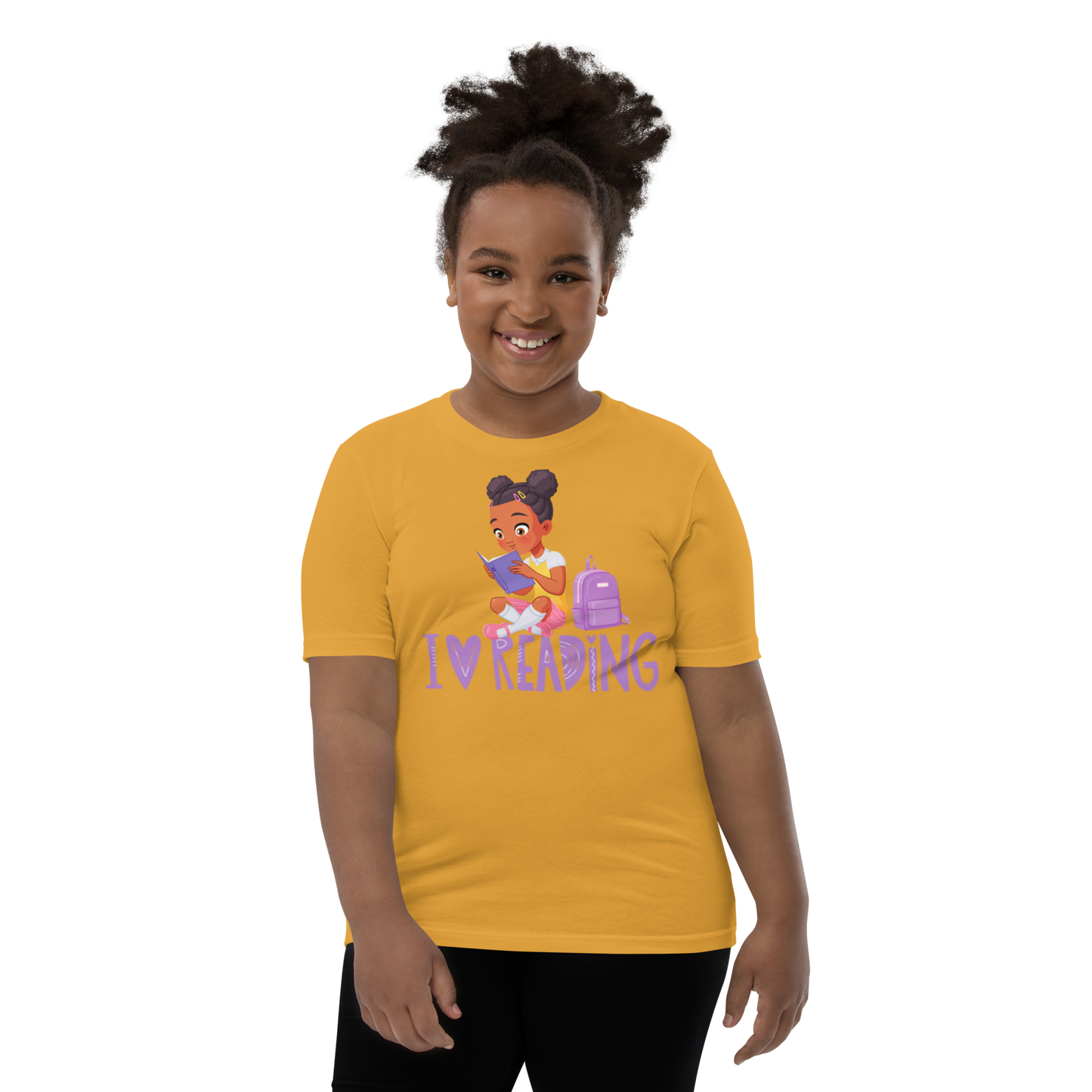 I Love Reading - Knowledge is Power Youth Tee for Girls