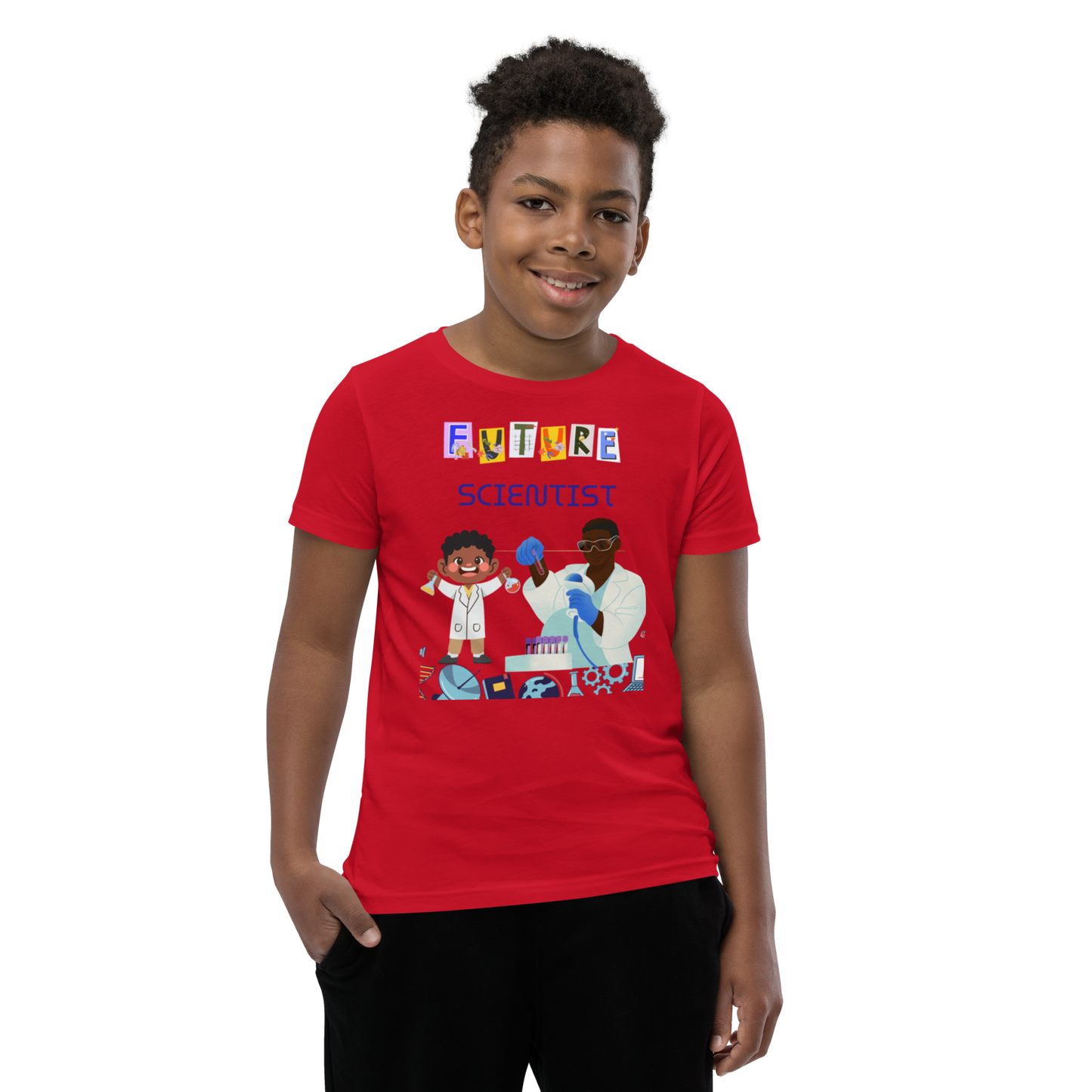 Future Scientist Youth Short Sleeve Tee for Boys