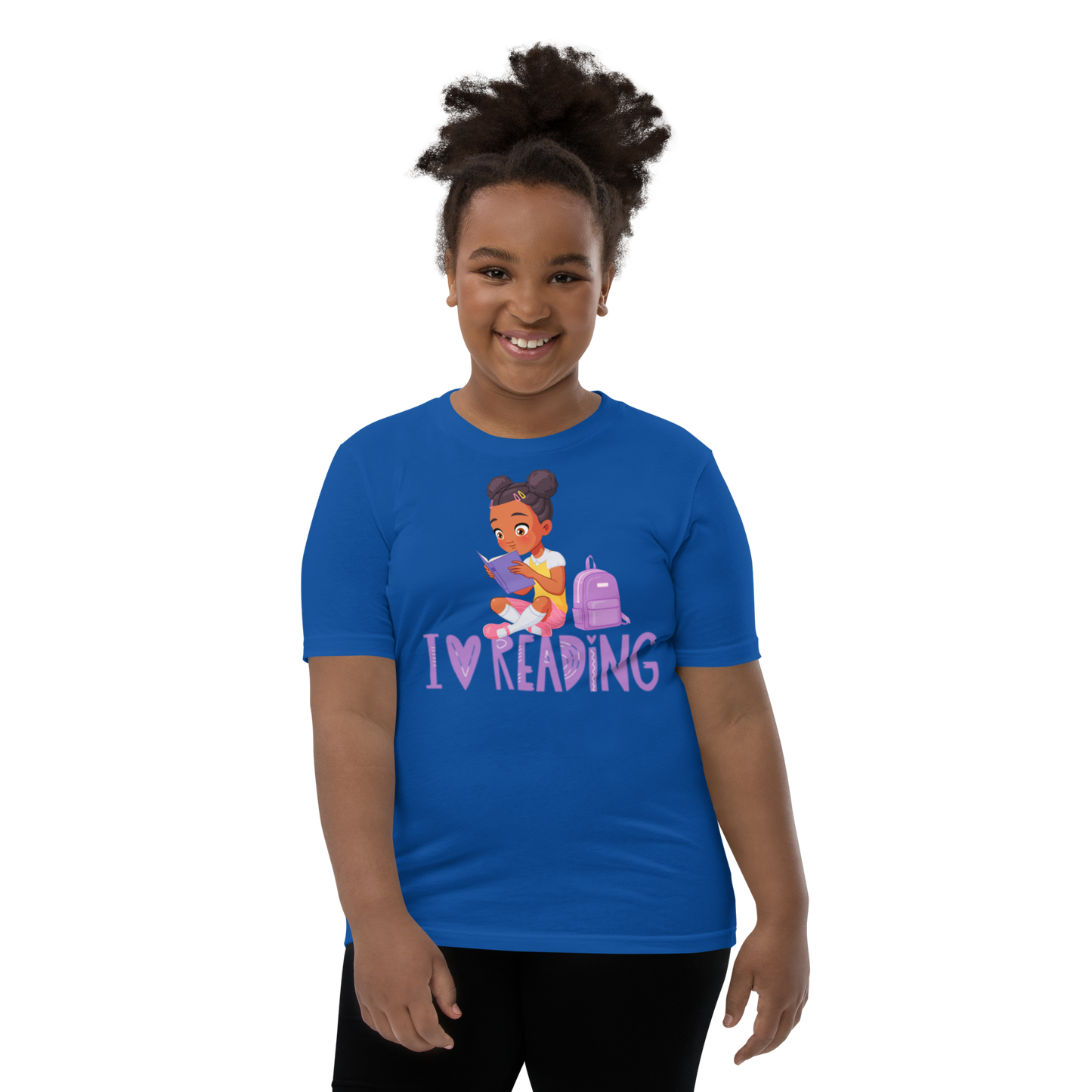 I Love Reading - Knowledge is Power Youth Tee for Girls