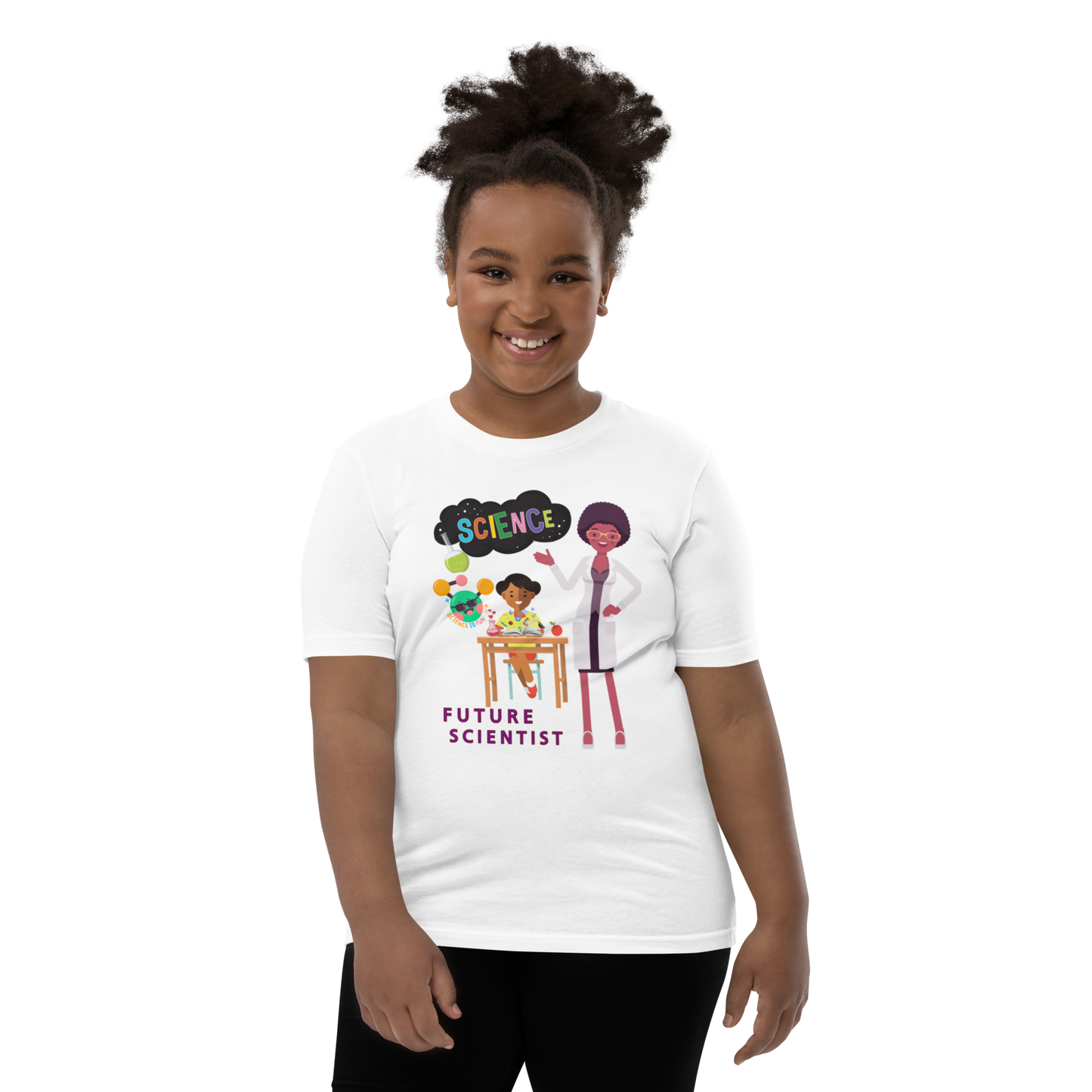 Future Scientist Youth Short Sleeve Tee for Girls