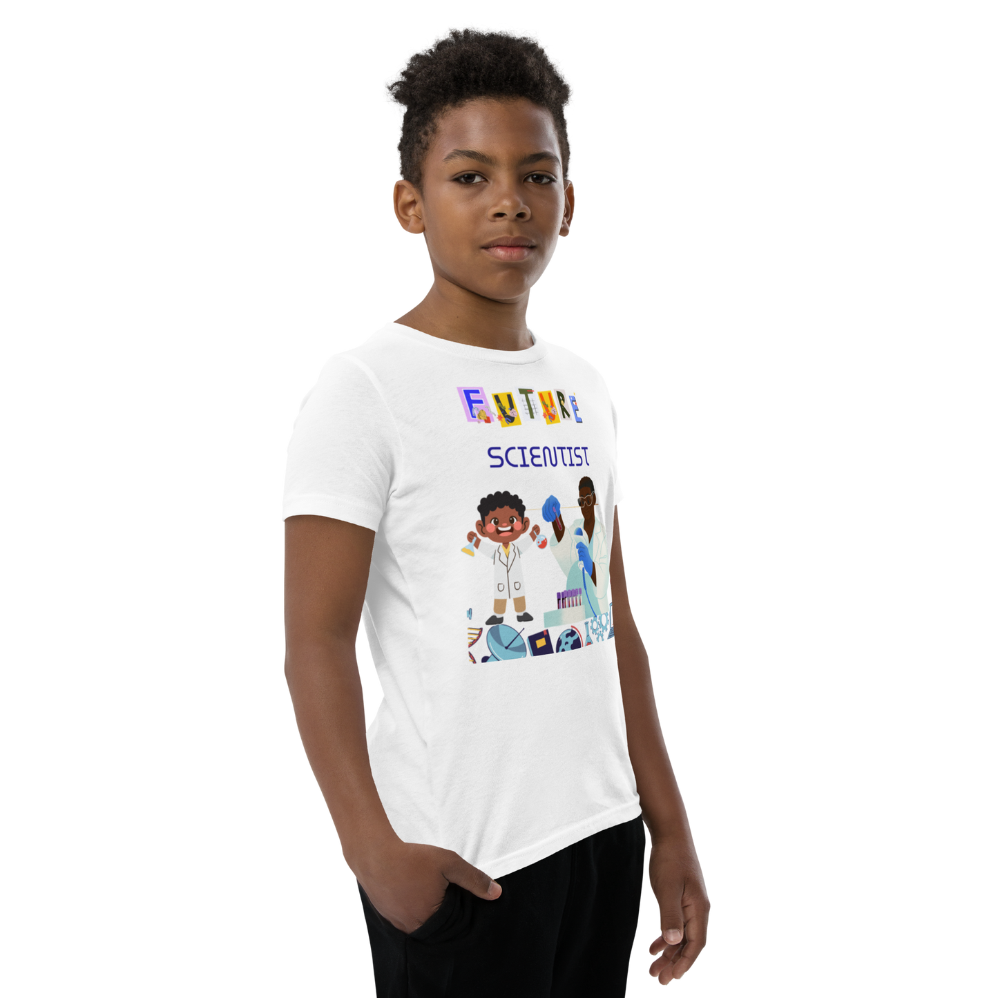Future Scientist Youth Short Sleeve Tee for Boys
