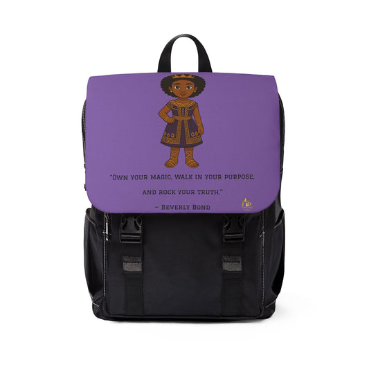 “Little Queen Power” Canvas Backpack