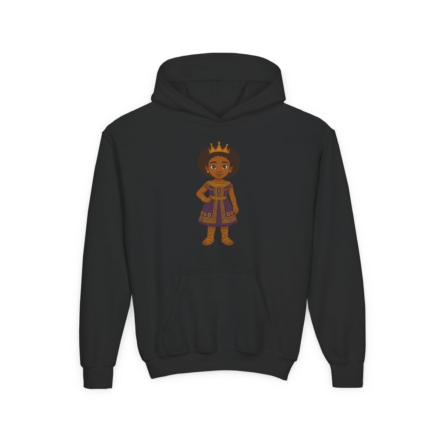 Young Queen – Girl's Empowerment Youth Hoodie