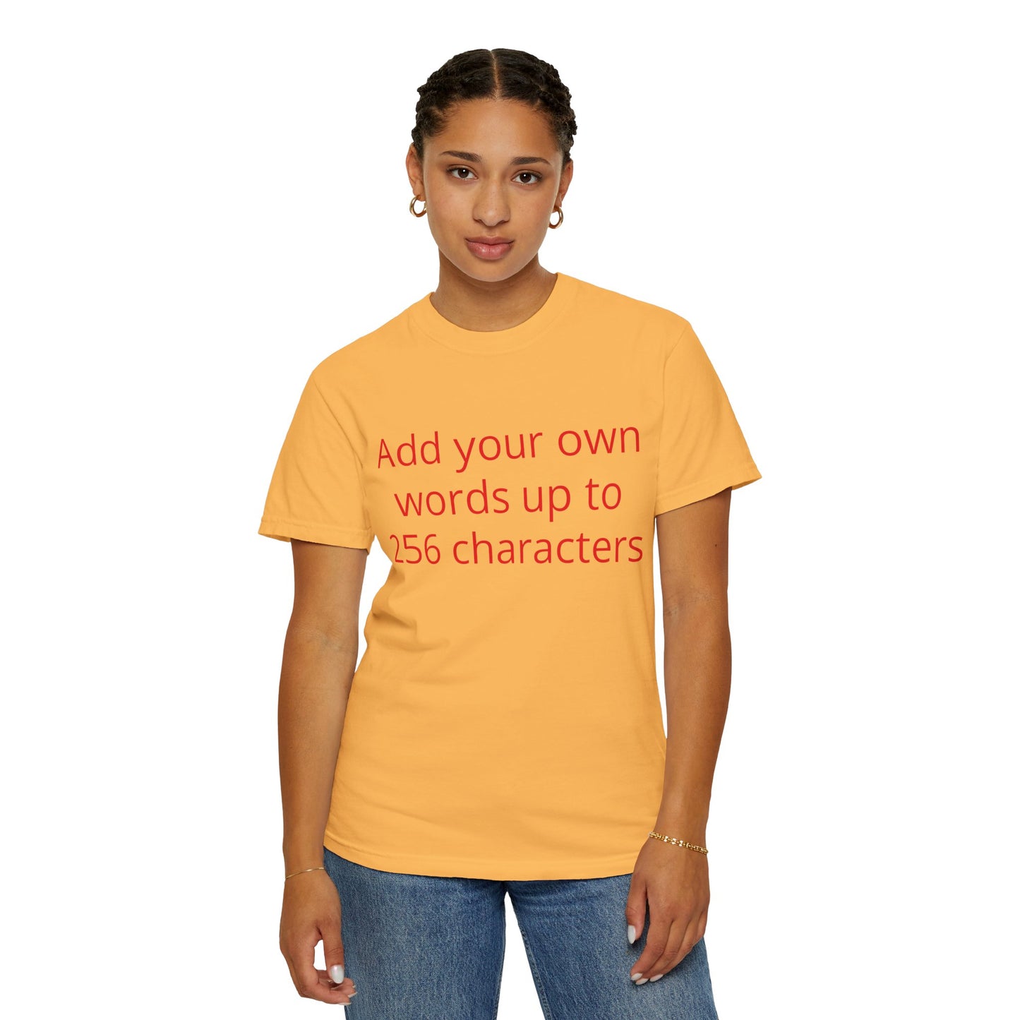 In your own words — "Print it your way" Personalized Graphic Tee