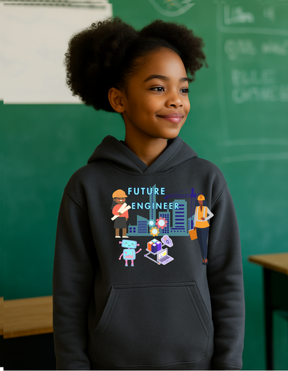 Future Engineer Youth  Hoodie for Girls