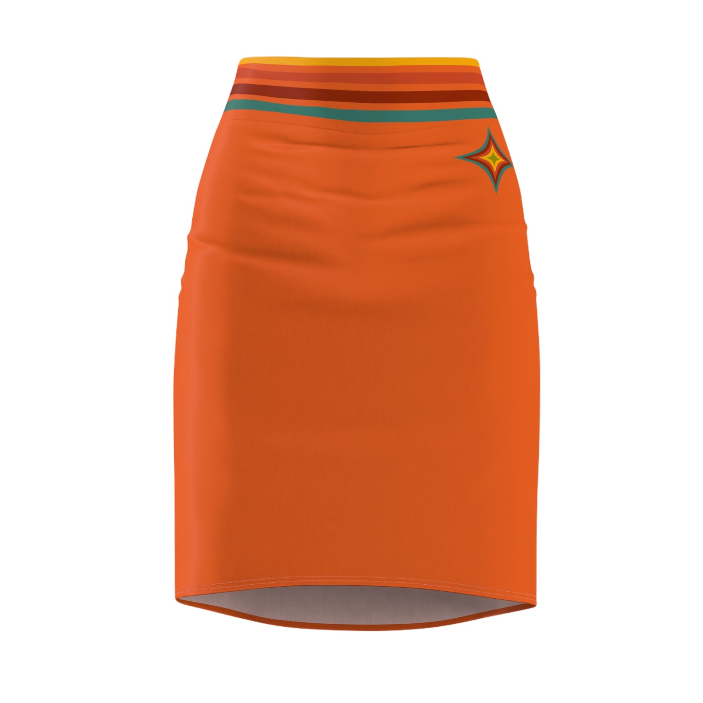 Coordinating “Accountability” Pencil Skirt (Tangerine Twist)