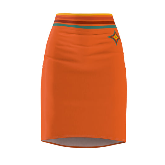 Coordinating “Accountability” Pencil Skirt (Tangerine Twist)