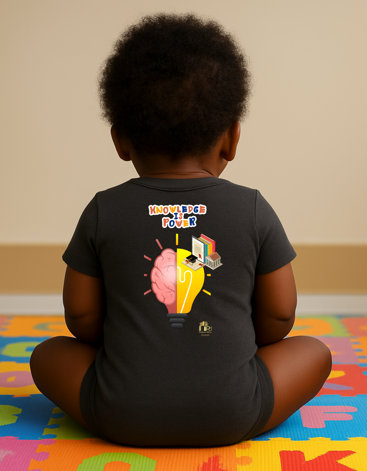 Education Is Key Short Sleeve Onesie Tee for Boys