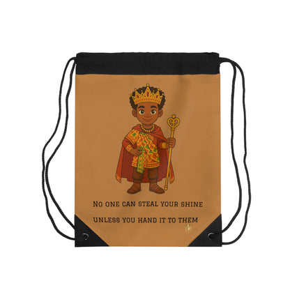 Royal Prince Drawstring Bag — Afro Crown Design