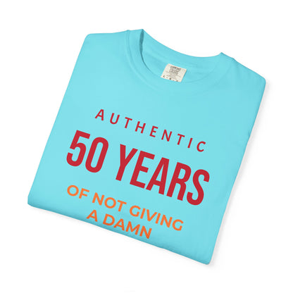 "Authentic 50 Years"  — "Print it your way" Personalized Graphic Tee