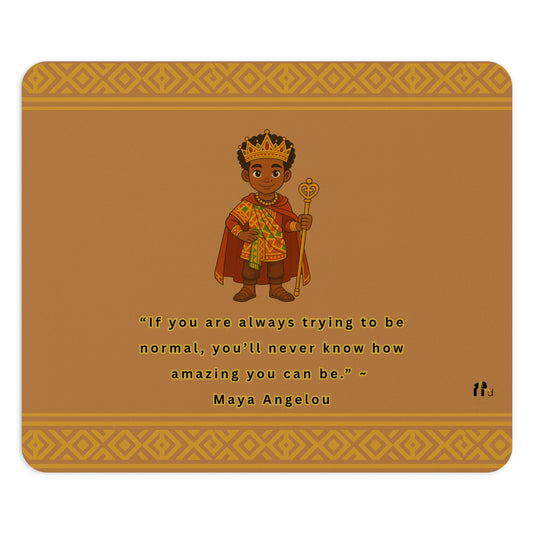 Royal Prince Mouse Pad – Bold African Prince Gaming & Office Desk Mat