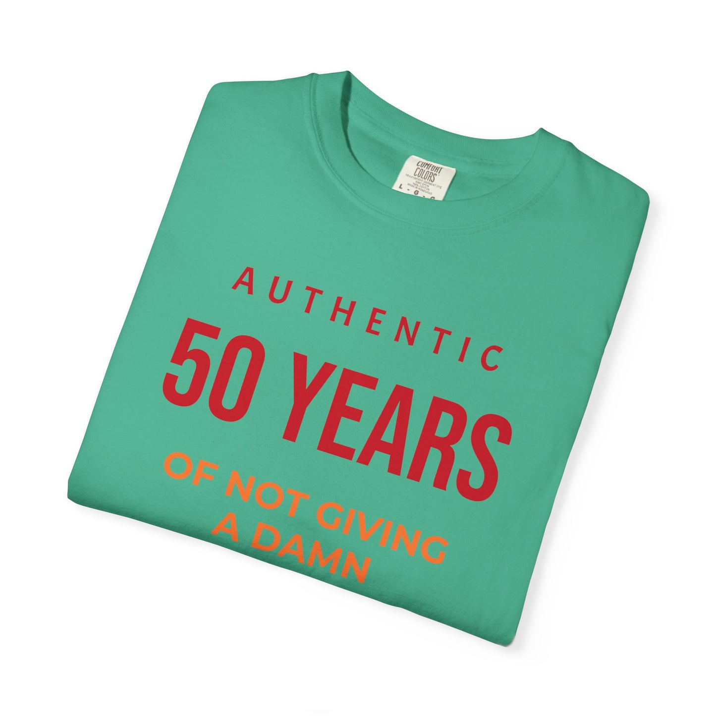 "Authentic 50 Years"  — "Print it your way" Personalized Graphic Tee