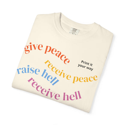 "What Comes Around" Custom Print - "Print it your way" Personalized Graphic Tee