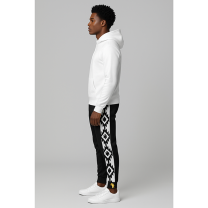 Tribal Side Stripe Joggers for Men – Bold Detail, Everyday Comfort