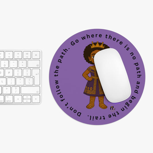 Afro Queen Mouse Pad — Inspiring Desk Mousepad for Black Girls