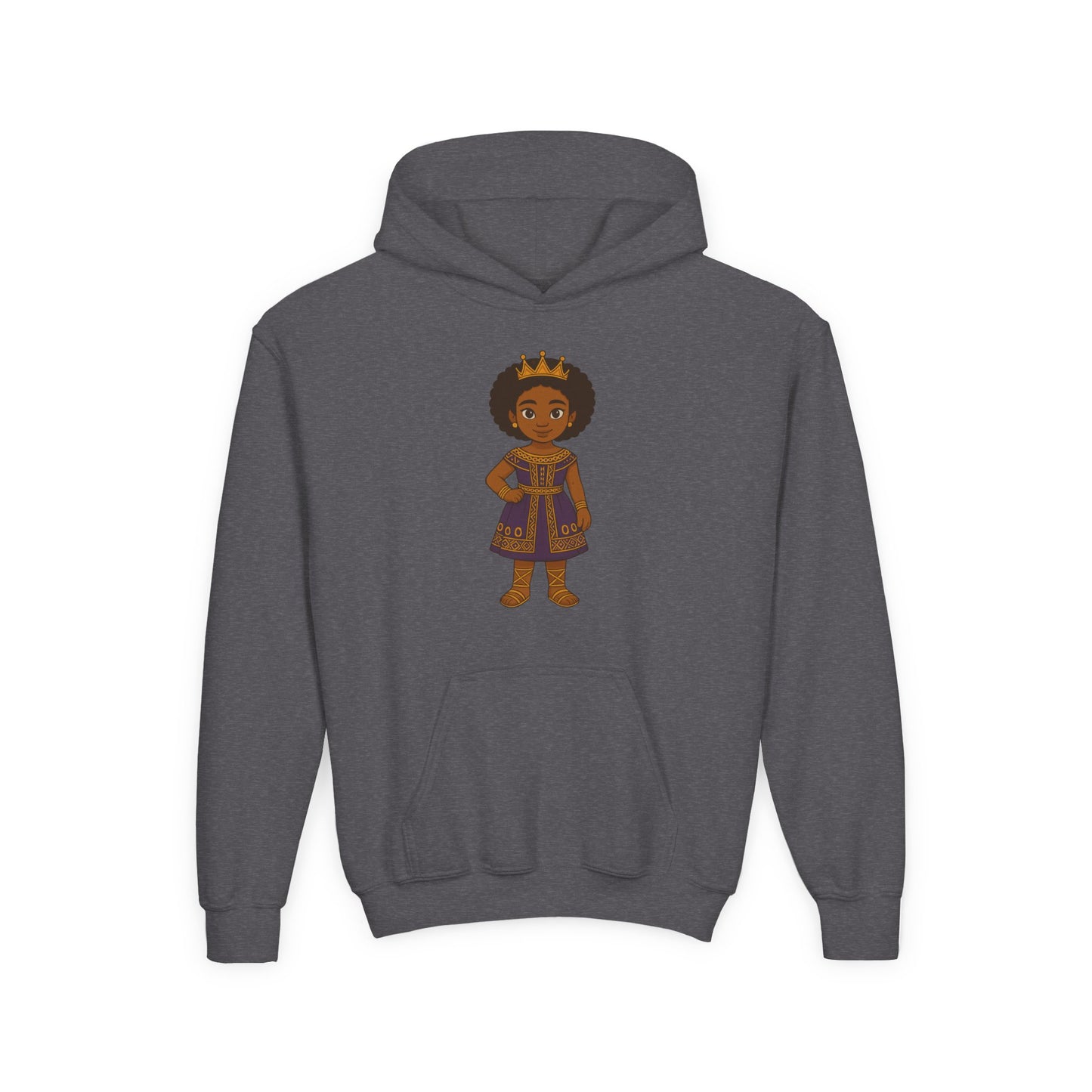 Young Queen – Girl's Empowerment Youth Hoodie