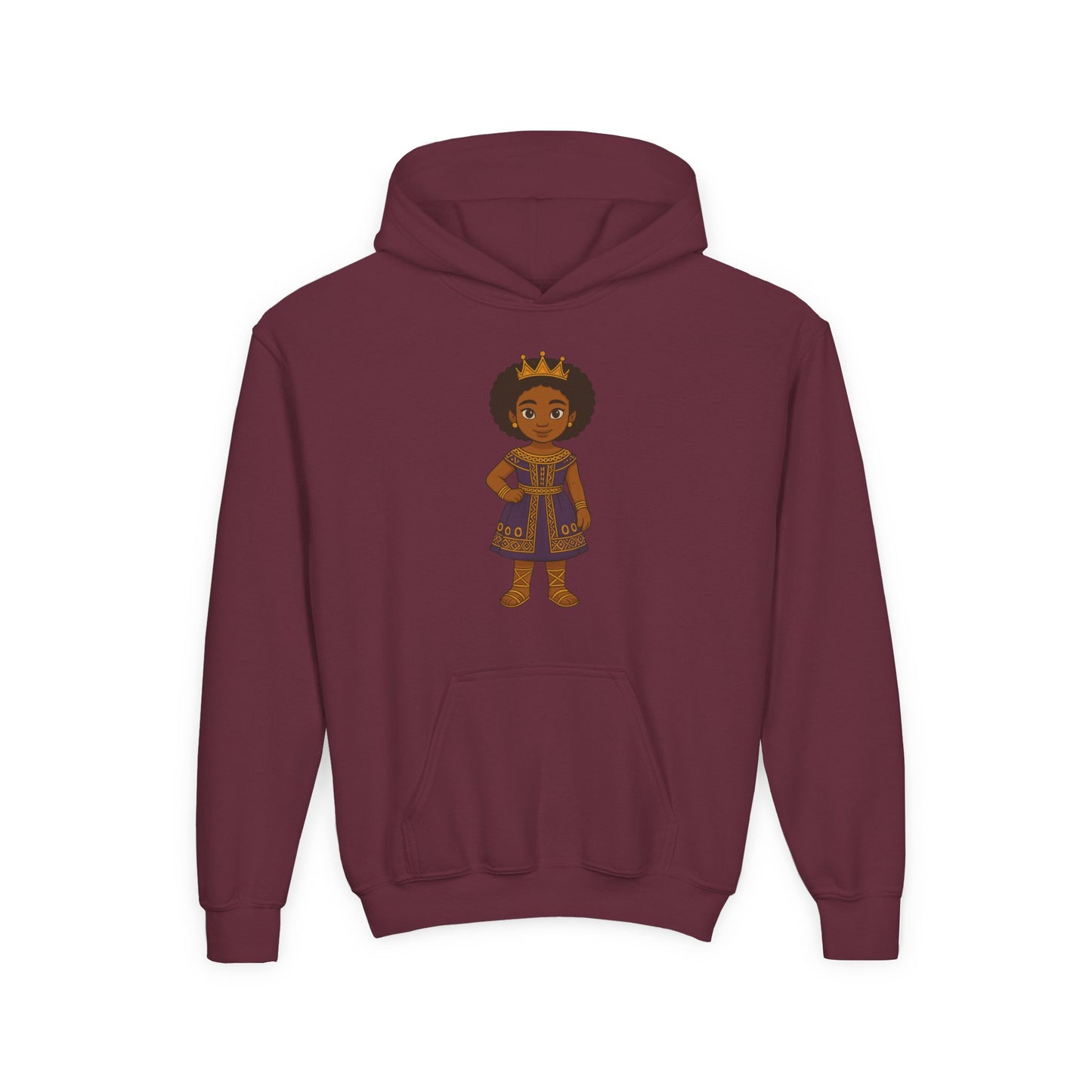 Young Queen – Girl's Empowerment Youth Hoodie