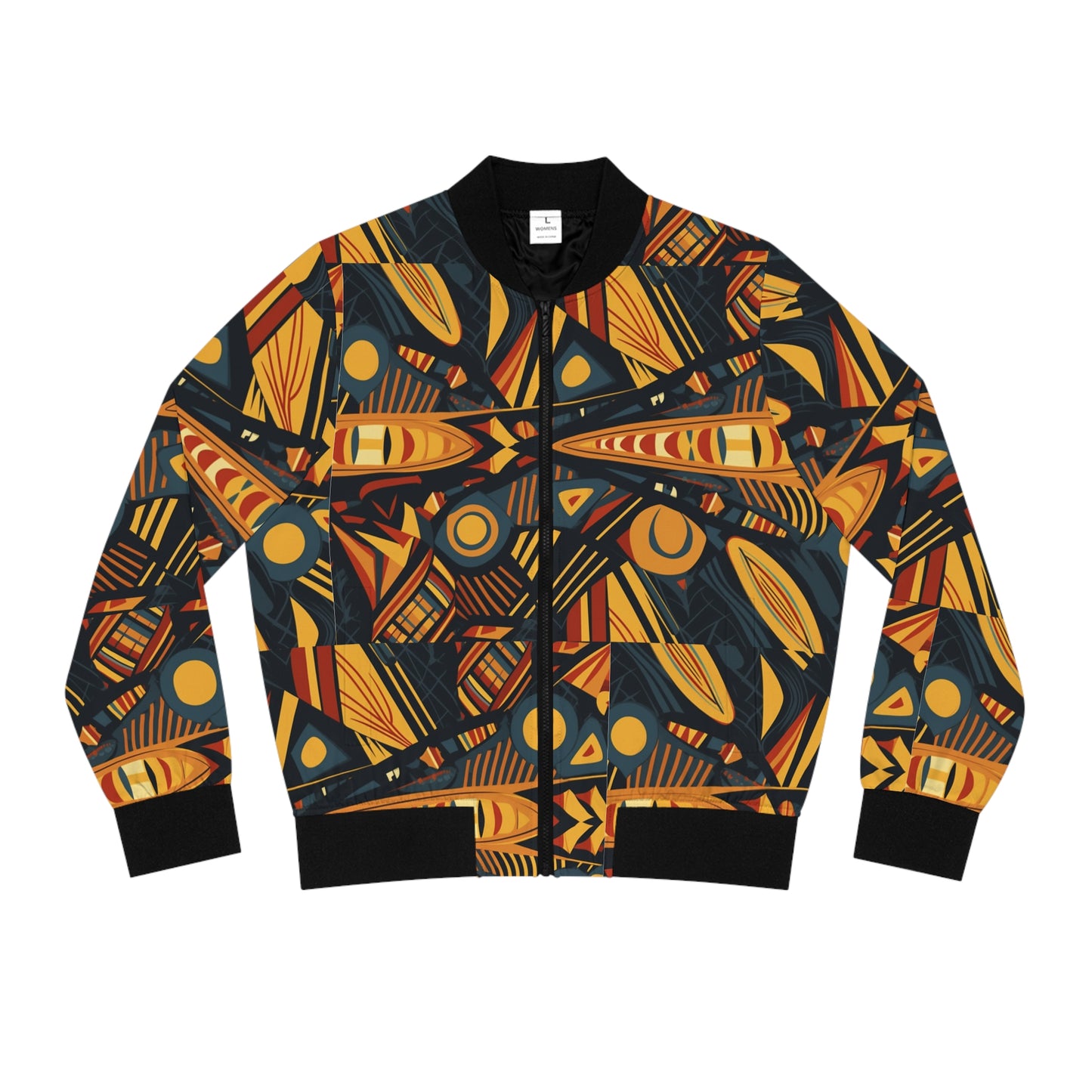 Heritage Pulse – Premium Tribal Print Unisex Bomber Jacket