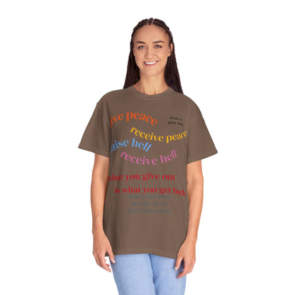 "What Comes Around" Custom Print - "Print it your way" Personalized Graphic Tee