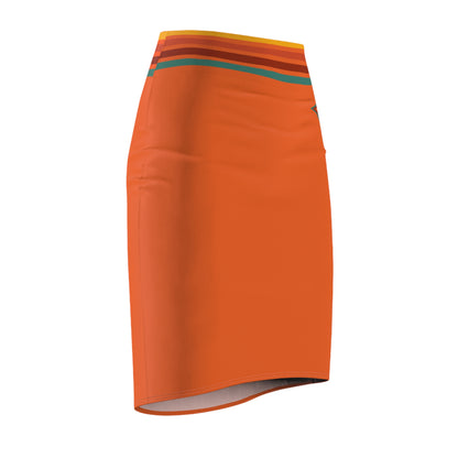 Coordinating “Accountability” Pencil Skirt (Tangerine Twist)