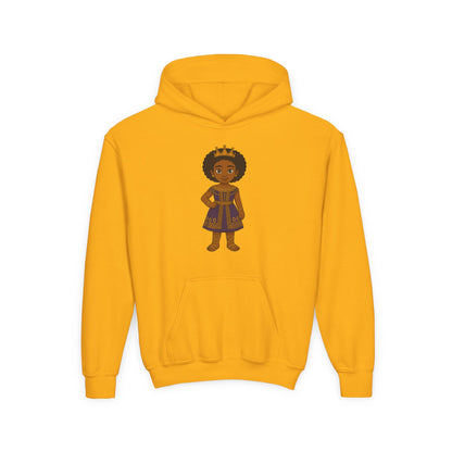 Young Queen – Girl's Empowerment Youth Hoodie