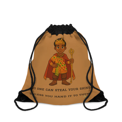 Royal Prince Drawstring Bag — Afro Crown Design