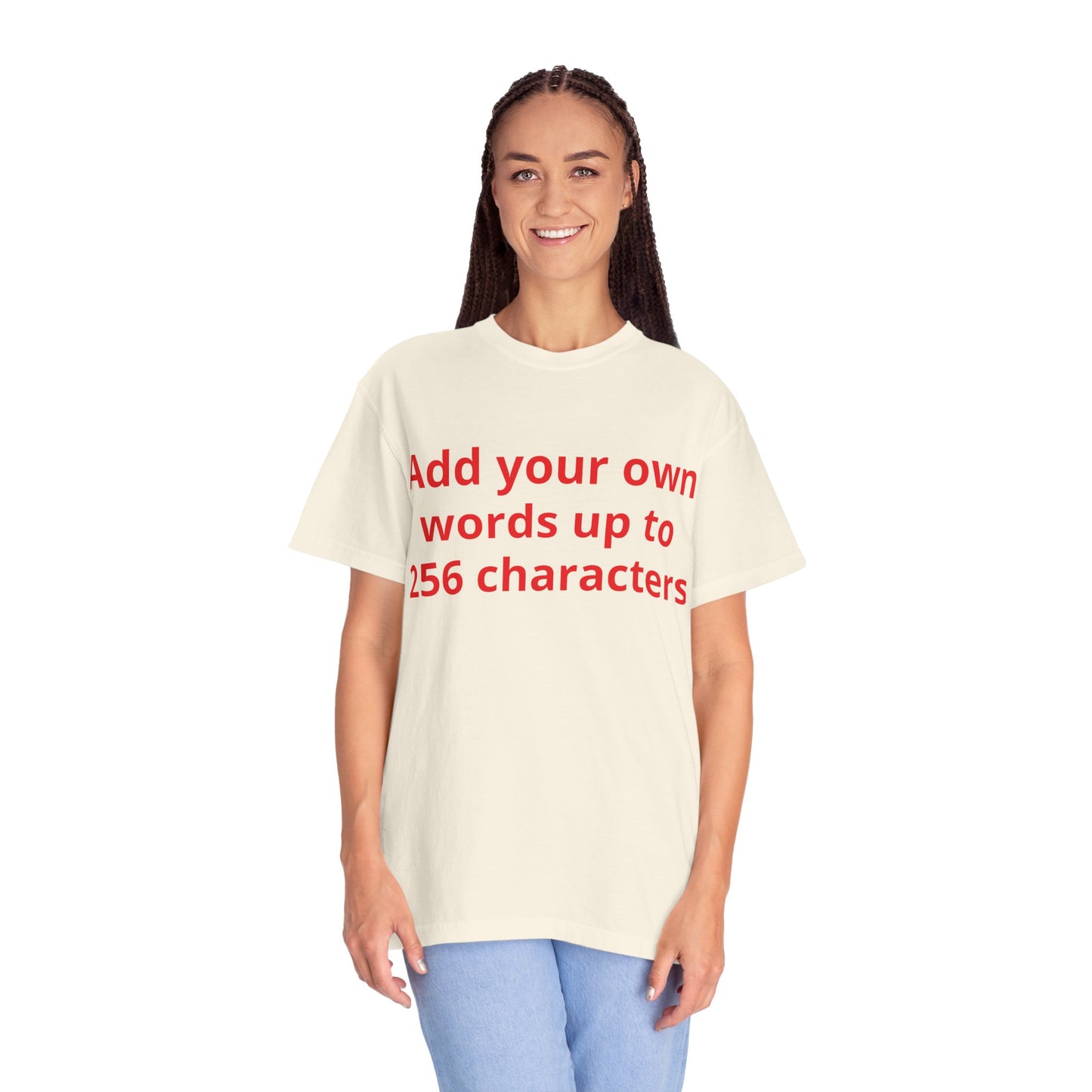 In your own words — "Print it your way" Personalized Graphic Tee