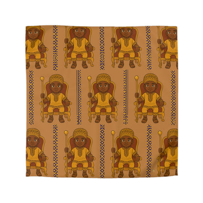 Boy’s Geometric Duvet Cover — Moroccan Tile Microfiber Bedding