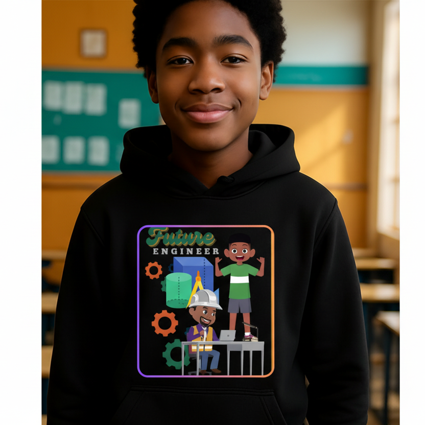 Future Engineer Youth  Hoodie for Boys