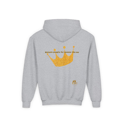 Young Queen – Girl's Empowerment Youth Hoodie