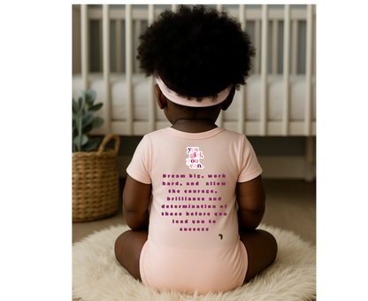 Future Doctor Argyle Print Graduate Short Sleeve Onesie Tee for Girls