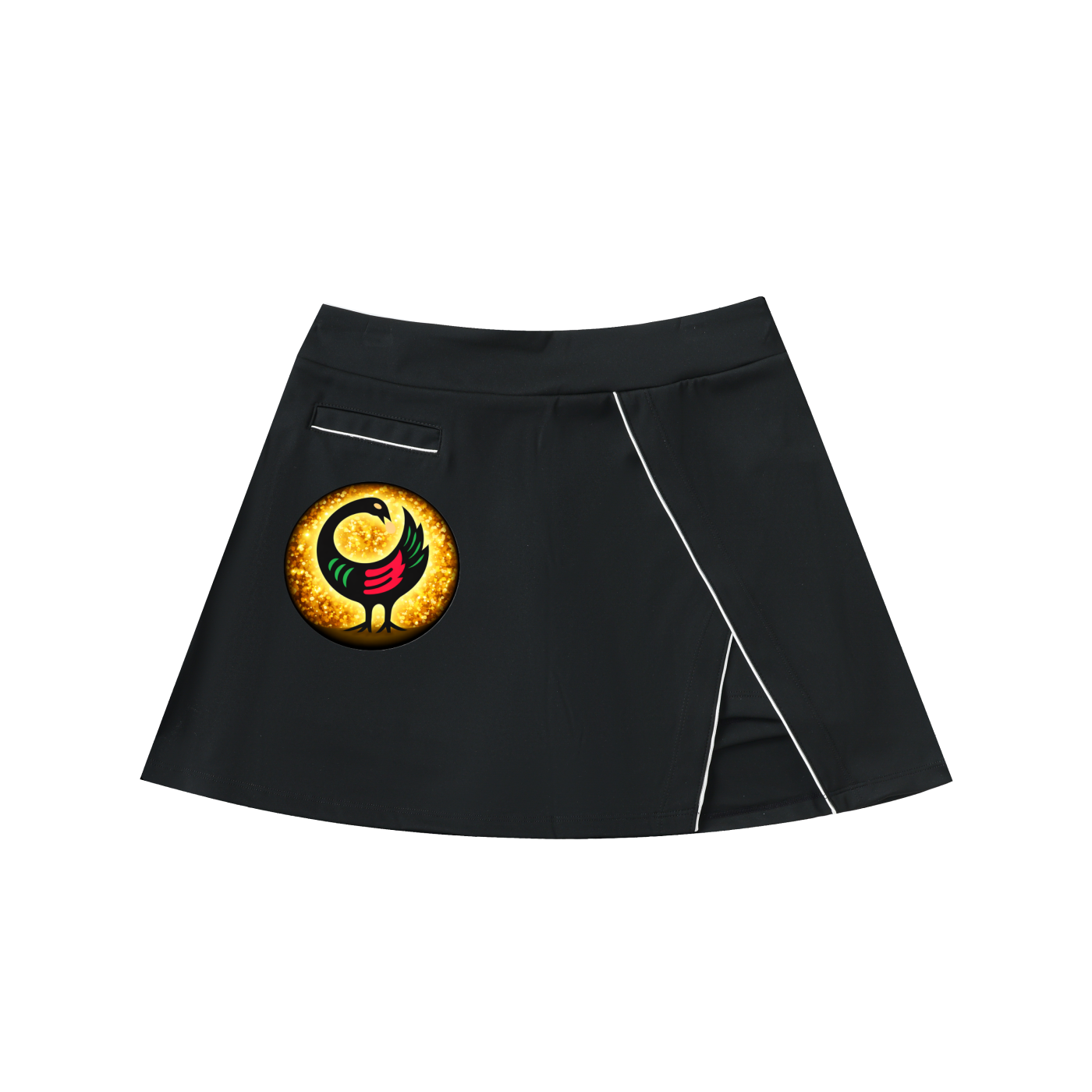 "Ancestral Wisdom" Sankofa High-Waist A-Line Skirt
