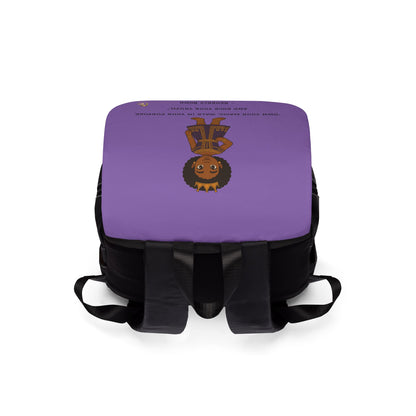 “Little Queen Power” Canvas Backpack