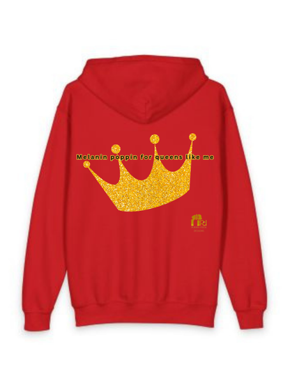 Young Queen – Girl’s Empowerment Youth Zipped Hoodie