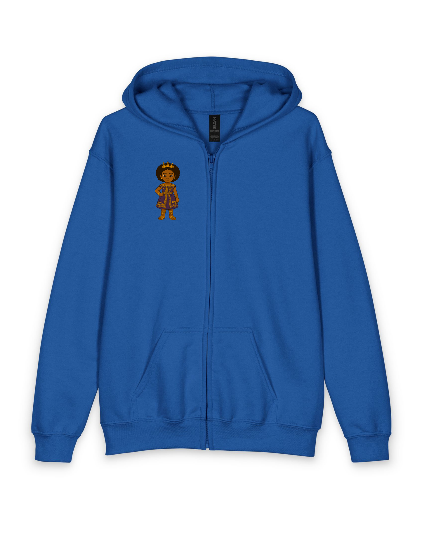 Young Queen – Girl’s Empowerment Youth Zipped Hoodie