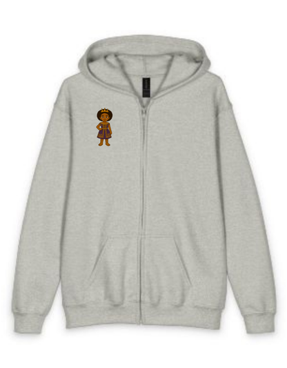 Young Queen – Girl’s Empowerment Youth Zipped Hoodie