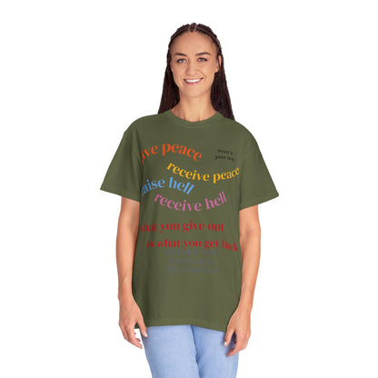 "What Comes Around" Custom Print - "Print it your way" Personalized Graphic Tee